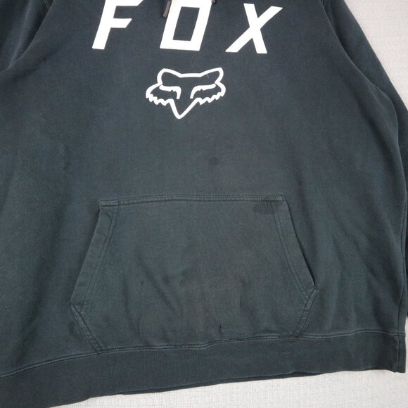 Fox Y2K Graphic Pullover Hoodie Mens XL - Picture 3 of 6